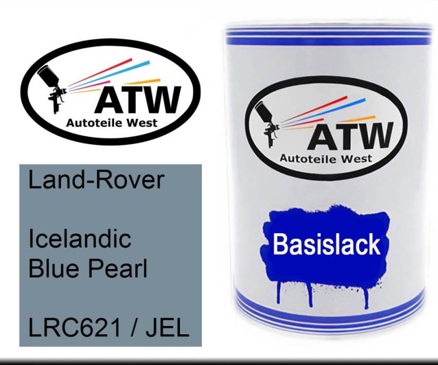 Land-Rover, Icelandic Blue Pearl, LRC621 / JEL: 500ml Lackdose, von ATW Autoteile West.